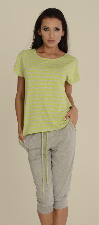 540 Дамска пижама Jovite - лайм зелена