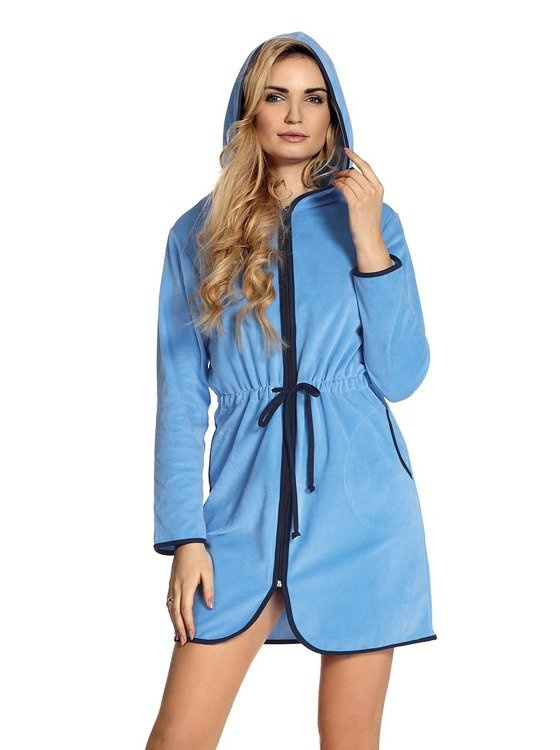 313 Desiree Дамски халат De Lafense - светлосин