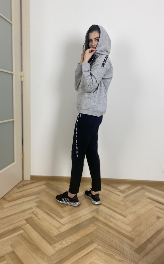 496 Just Forex дамски спортен екип - светъл меланж