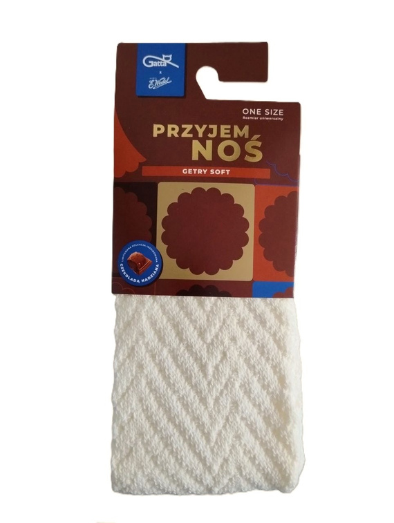 Клинове Gatta Wedel Soft art.01 – топли жакардови клинове за зимата, цвят почти бял