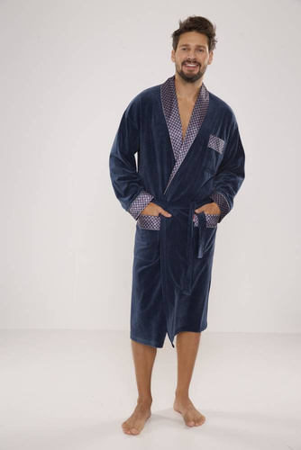 773 Мъжки форекс халат за баня Bonjour - деним