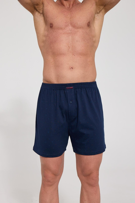 Мъжки боксерки Cornette Comfort 002/358, 008/358 в тъмносиньо – свободни, памучни