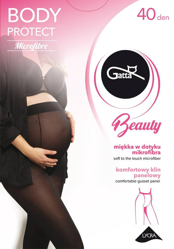 Rajstopy Gatta Body Protect Beauty Microfibre 40 den - nero