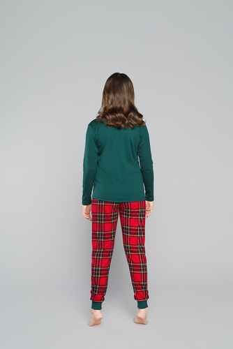 Дядо Коледа пижама момичета Италианска мода - зелено 
