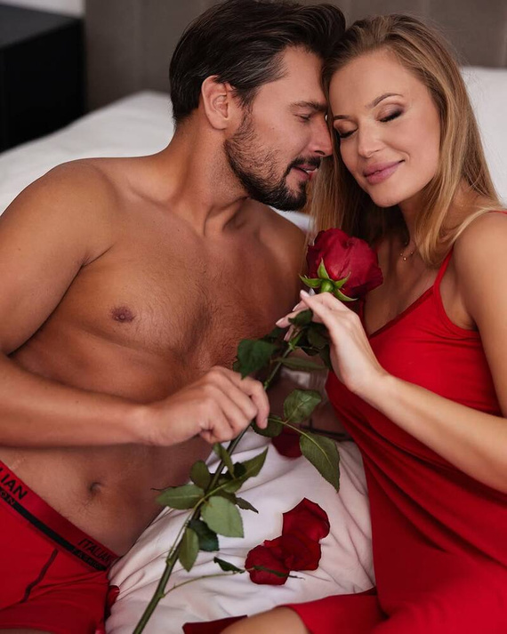 Song Дамска нощница с тясна презрамка Италианска мода - червена