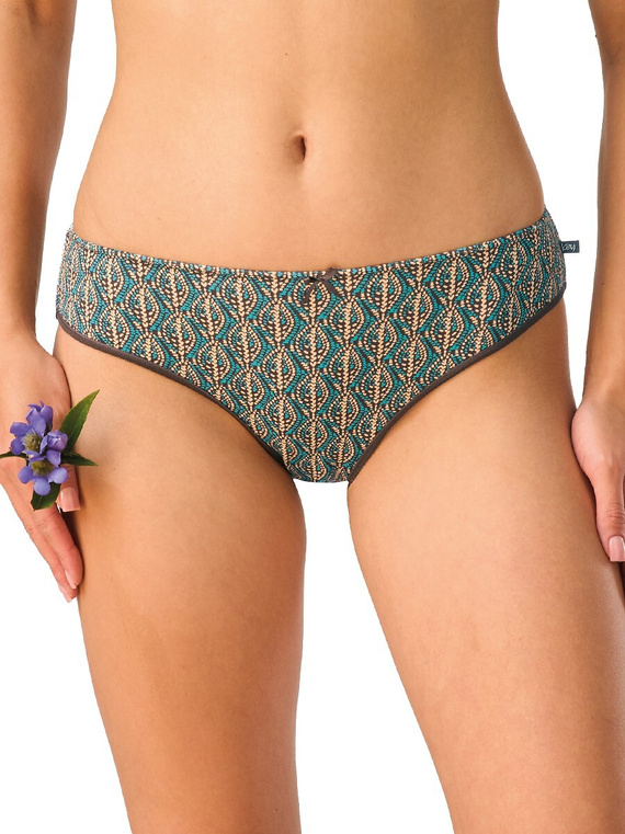 Дамски бикини Mini Bikini Key LPR 504 B26 A2 2 броя, памучни, едноцветни и с десен