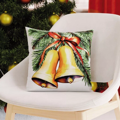 TBN292 Коледна възглавница Marquisette Bells