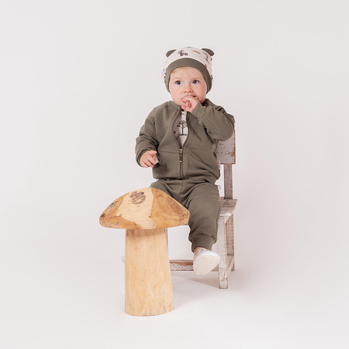 218272 Суичър Yogi Bear Nicol – цип, памук, каки