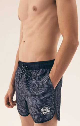 42612 Необработени мъжки бански гащи Henderson - тъмносин