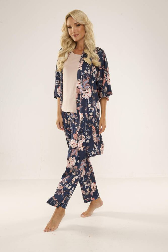 722 Lurdes Дамска пижама De Lafense - тъмносиня