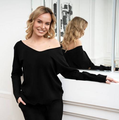 Karina Дамски суитшърт Fashion - черен