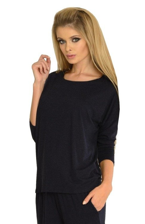 305 Paula Дамски пижамен костюм - тъмносин