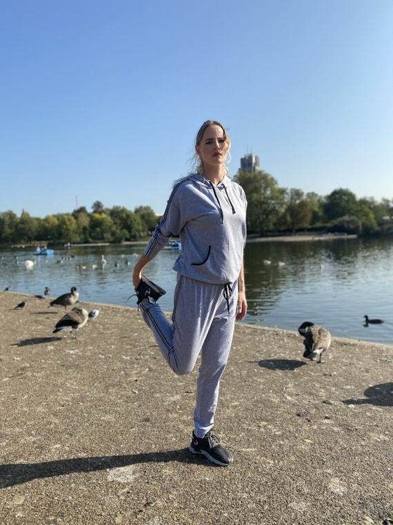 459 Nice Forex дамски спортен костюм - светъл меланж