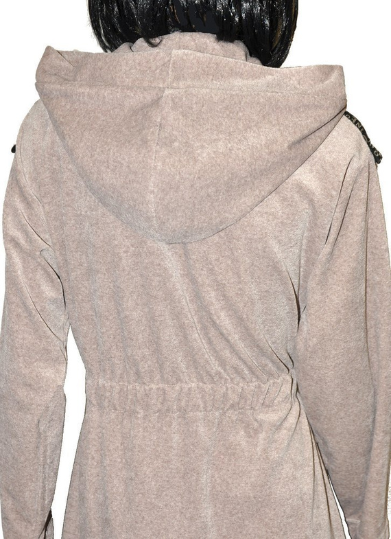 497 Macarena Къс дамски халат Forex - бежов меланж