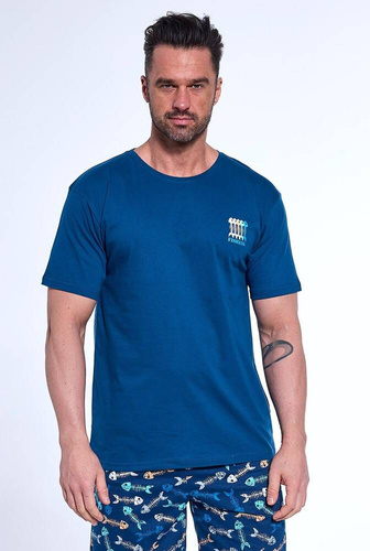 326/170 Мъжка пижама Fishing Cornette, тъмносиня