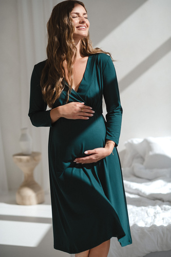 Бамбукова нощница за бременни и кърмене Star Light – удобство, елегантност, подходяща за родилния дом