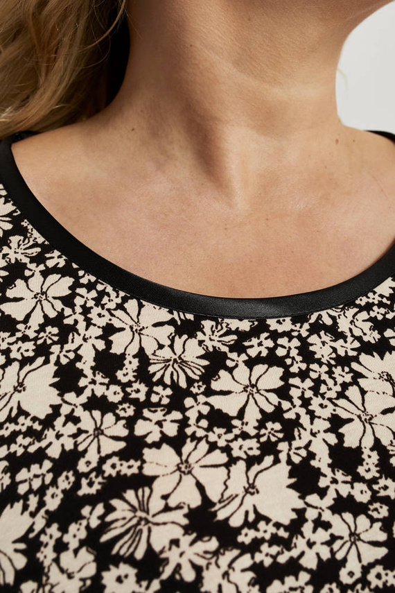 Guyana Дамска нощница с дълъг ръкав Италианска мода - принт