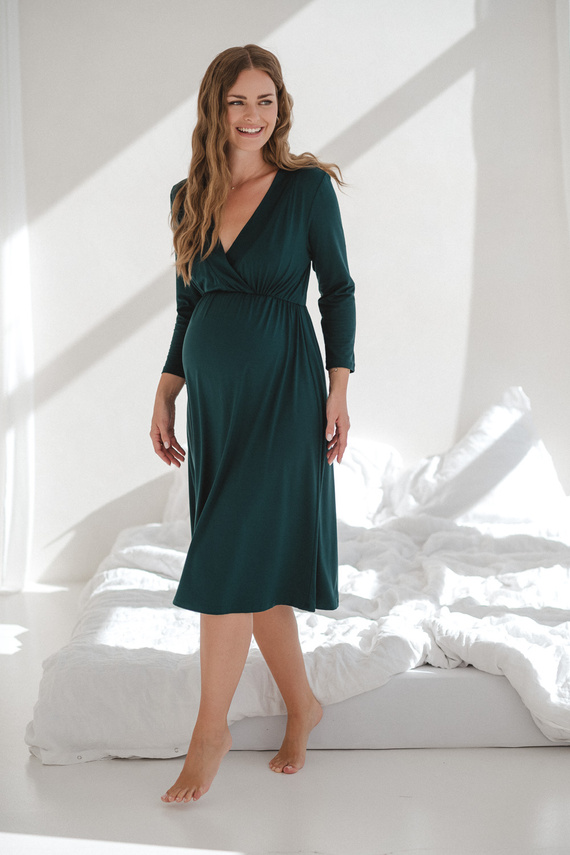 Бамбукова нощница за бременни и кърмене Star Light – удобство, елегантност, подходяща за родилния дом