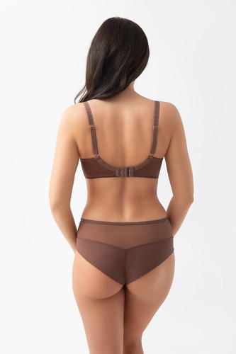 Бразилски бикини B019 Frida Gorsenia шоколадови с бродерия soft