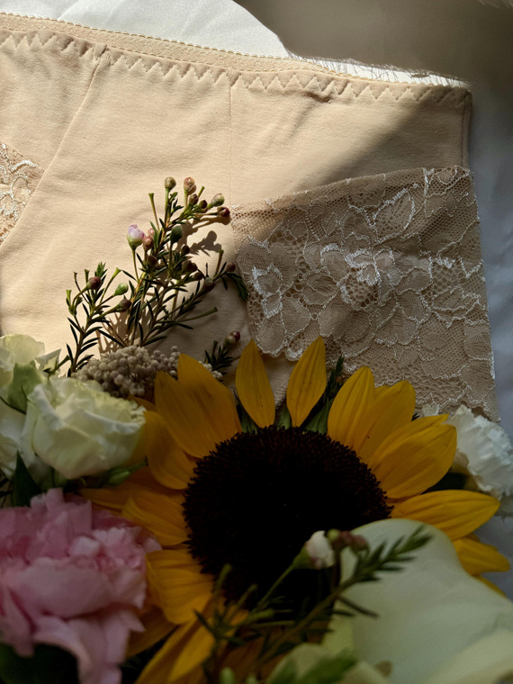 530 Iness Панталони с висок ръст De lafense - бежов