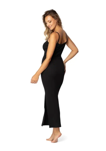 DK-K-P7 DKaren памучна рокля - черна