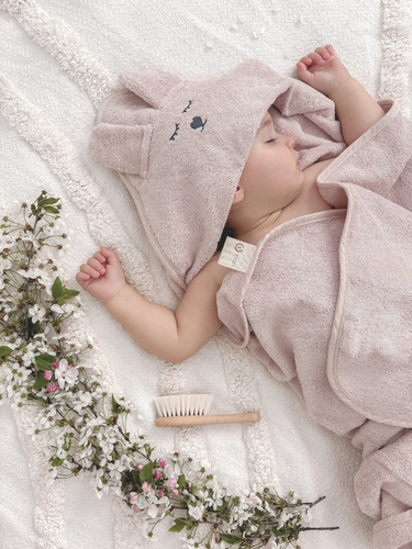 Бамбукова кърпа Yosoy с ушички - бежова