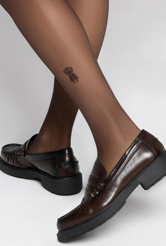 Дамски чорапогащник Zień Scarab 02 15 den Gatta – дизайнерски мотив, без бикини | Колекция Zień x Gatta