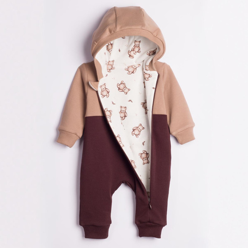 227272 Nicol BENEK Гащеризон с подплата мече + обувки проходилки кафяв