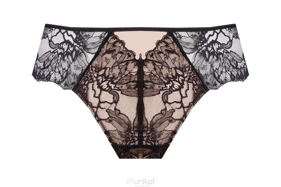 Unikat Kiana дамски бикини черни дантелени класически