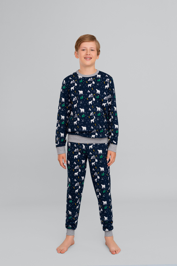 Детска пижама Sid Италианска мода - бордо принт 