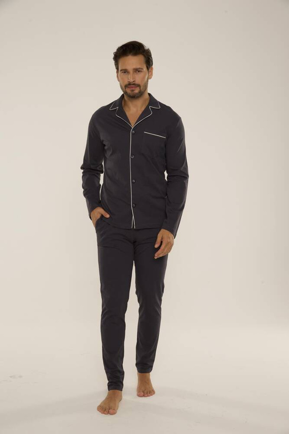 729 Norberto Мъжка пижама De Lafense - графит