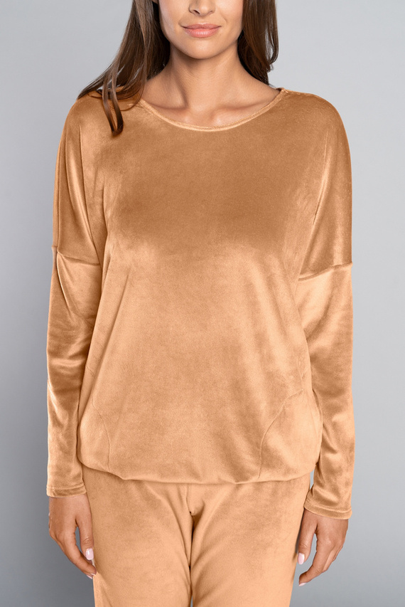 Дълъг комплект за жени. ръкав, дължина. италианска мода панталони от камила