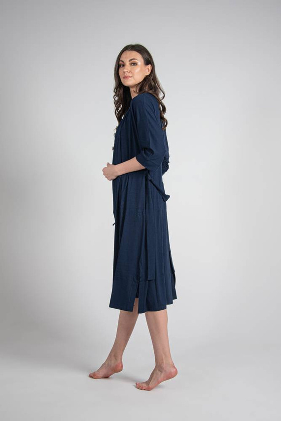 942 Visa Дълъг халат De Lafense - тъмносин