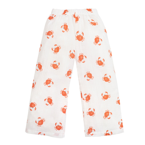 Муселинени кюлоти Crabs ecru Pinocchio - лятна лекота и морски стил
