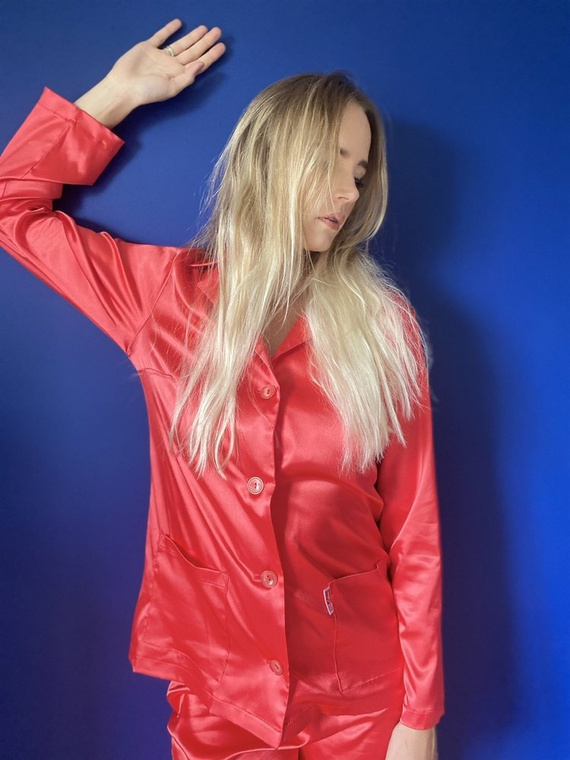 934 Classic Forex дамска пижама - червена