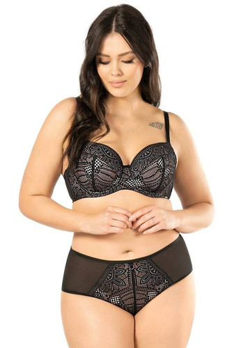 Desire Дамски къси панталони Nipplex черно бежово