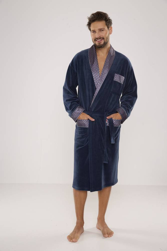 773 Мъжки форекс халат за баня Bonjour - деним