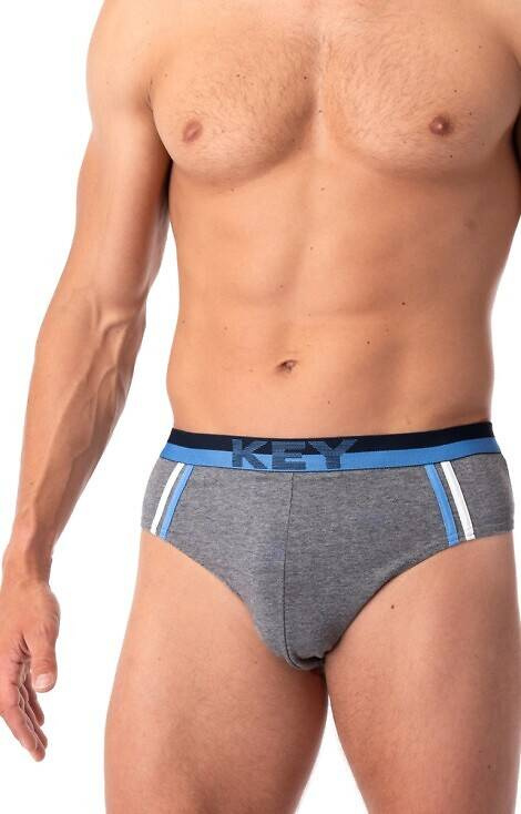 MPP 151 B25 Slipy męskie 2-pak Key - czarny-szary