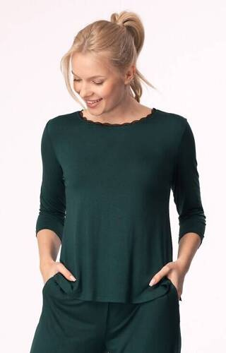 Пижама тениска Margot 3/4 Mix&Match Mefemi - зелена
