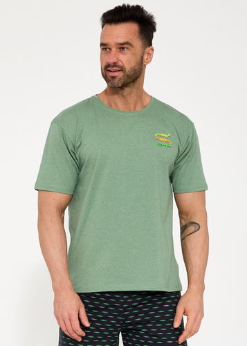 Мъжка пижама Cornette Crocodiles 2 326/202 – Памучна | Тениска с къс ръкав и шорти | Принт с крокодили | Летен комфорт