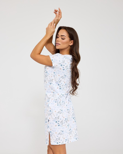 Cornette 167/350 Florence бяла нощница 100% памук