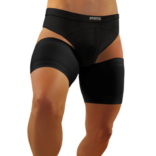 Мъжки самоносещи ленти на бедрата Sesto Senso, черни