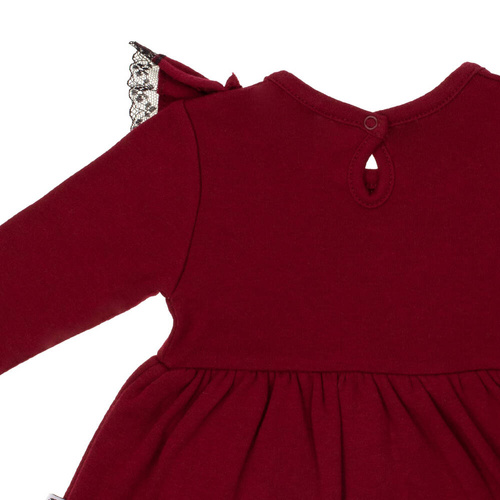 163176 Рокля-боди Никол "Magic of Christmas" - бордо