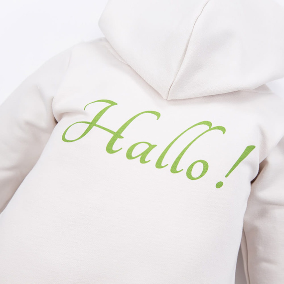 Анцуг с качулка Hallo Eevi - екрю