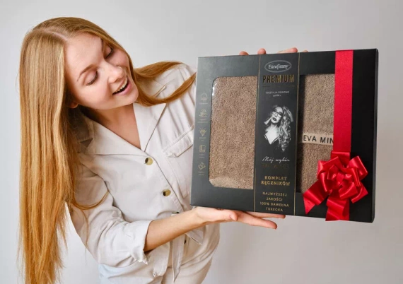 Venus 3 Комплект първокласни кърпи Eva Minge Eurofirany - тъмен прах