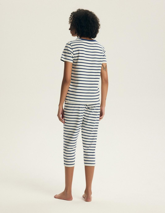 Дамска пижама 45316 Eulana 100% памук 7/8