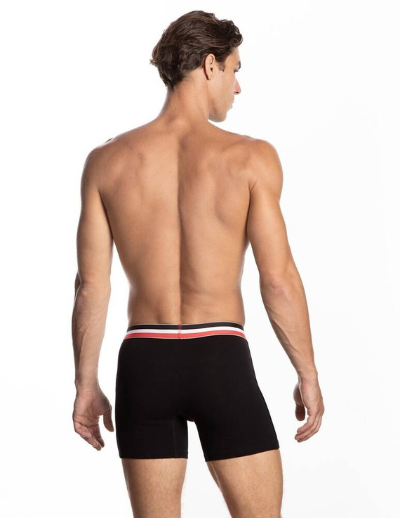 M-1052 SZG Мъжки боксерки Lama черно сиво