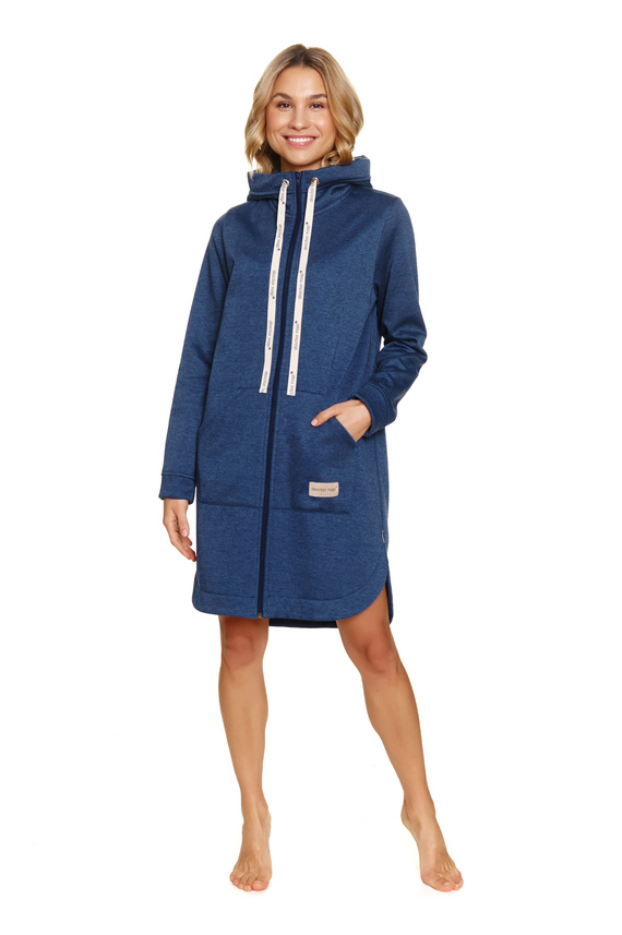 7228 Дамски халат Doctor Nap - индиго меланж
