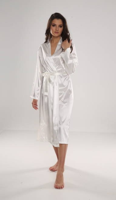 798 Класически дамски халат Forex - перла