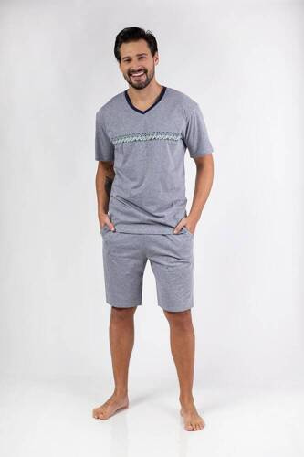 476 Мъжка пижама Regina - сива
